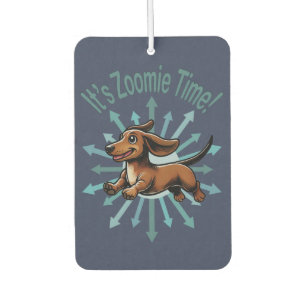 Es ist Zoomie-Zeit Dachshund Autolufterfrischer