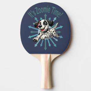 Es ist Zoomie-Zeit Dalmatiner Tischtennis Schläger