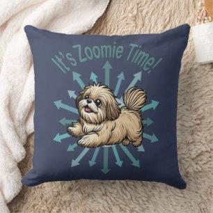 Es ist Zoomie Zeit Shih Tzu Kissen