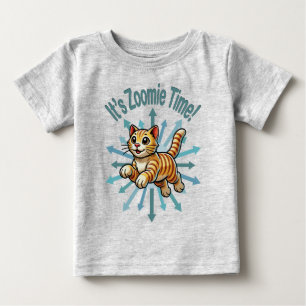 Es ist Zoomie Zeit Tigerkatze Baby T-shirt