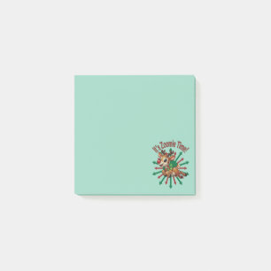 "Es ist Zoomie-Zeit! Weihnachts-Rentiere Post-it Klebezettel