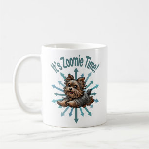 Es ist Zoomie-Zeit Yorkshire Terrier Kaffeetasse