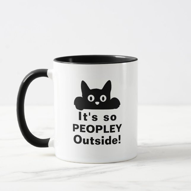 Es ist zu Peopley Tasse, lustiges Geschenk für ihr Tasse (Links)