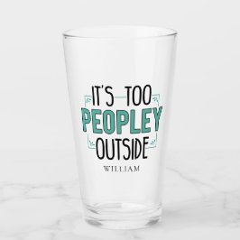 Es ist zu viel Leute von außen Glas