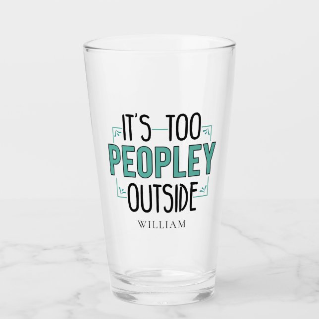 Es ist zu viel Leute von außen Glas (Vorderseite)