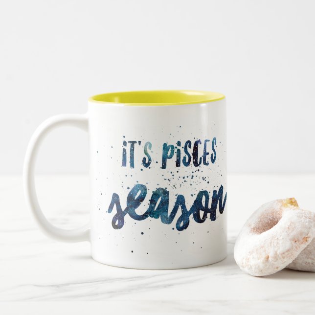 Es ist zweifarbige tasse (Mit Donut)