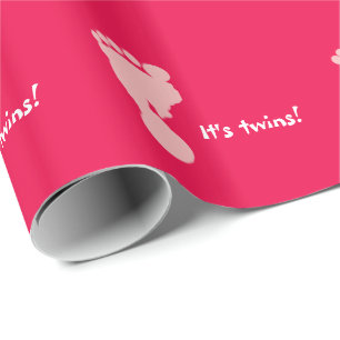 Es ist Zwillings-Rosen-Abdruck-Verpackungs-Papier Geschenkpapier