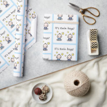 Es ist Zwillingsjunge Geschenkpackung, Babydusche 