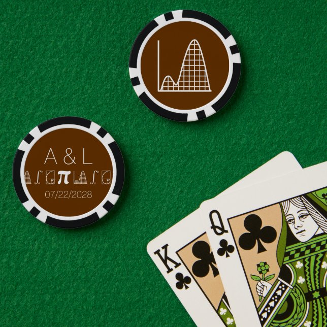 Es kommt in Schokolade hinzu Pokerchips (Pokertisch (doppelt))