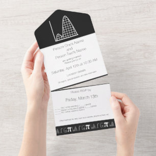 Es kommt in Schwarz hinzu All In One Einladung