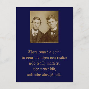 Es kommt zu einem Punkt in deinem Leben, an dem du Postkarte
