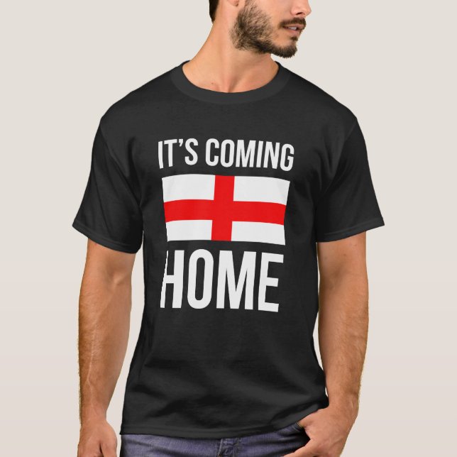 Es kommt Zuhause England Weltmeisterschaft Support T-Shirt (Vorderseite)