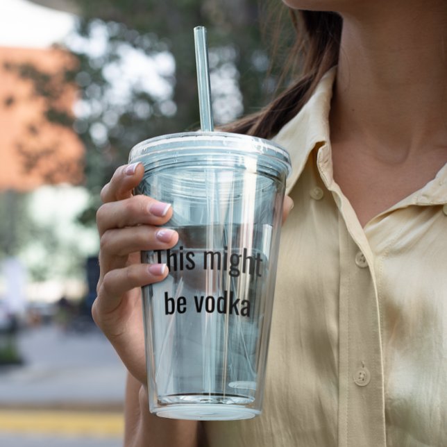 Es könnte sich dabei um Vodka-klares Litzen-Stroh  Acryltrinkbecher (Von Creator hochgeladen)