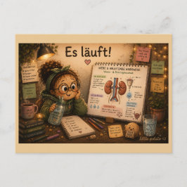 Es läuft! postkarte