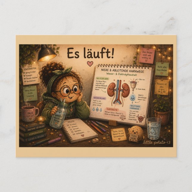 Es läuft! postkarte (Vorderseite)