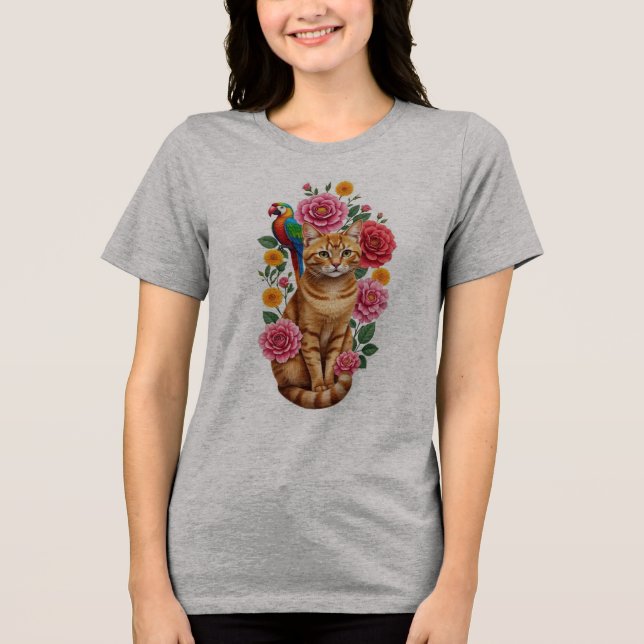 ES LEBE DAS LEBEN Tri-Blend SHIRT (Vorderseite)