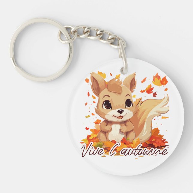 Es lebe der Herbst Schlüsselanhänger (Vorderseite)