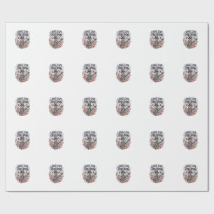 Es lebe die Freiheit Patriotisches Skelett Rocker- Geschenkpapier