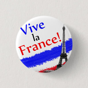 Es lebe Frankreich! Button