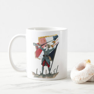 Es lebe Frankreich Feministische Militäruniform un Tasse