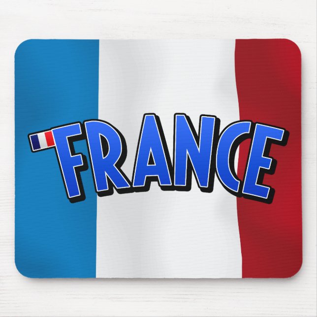 Es lebe Frankreich! Mousepad (Vorne)