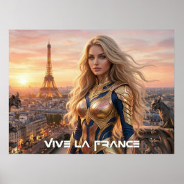 ES LEBE FRANKREICH - PARIS POSTER
