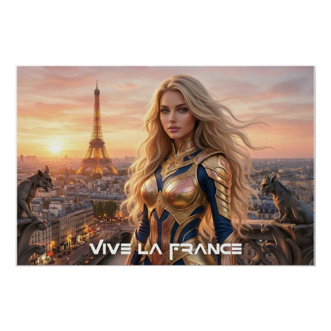 ES LEBE FRANKREICH - PARIS POSTER (Vorderseite)
