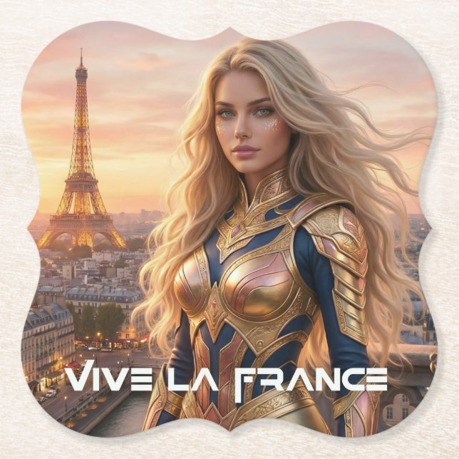 ES LEBE FRANKREICH - PARIS UNTERSETZER (Vorderseite)