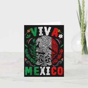 Es lebe Mexiko Flagge Mexikanischer Unabhängigkeit Karte