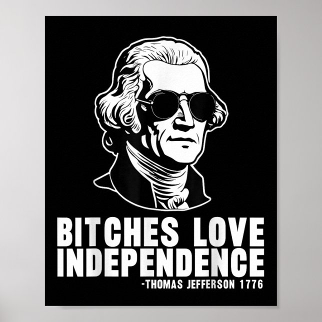Es Liebe Independence Thomas Jefferson Happy 4. Poster (Vorne)