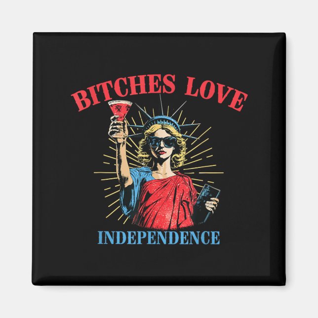 Es Liebe Unabhängigkeit 4. Juli Freiheitsstatue Magnet (Vorne)