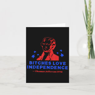 Es Liebe Unabhängigkeit Funny Gründerväter Karte