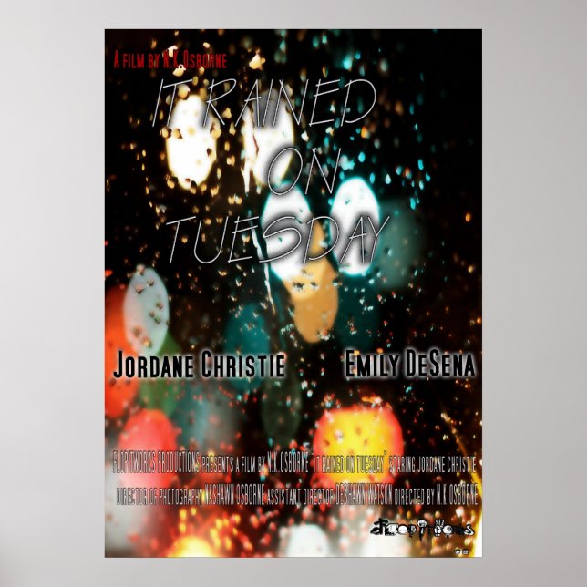 Es lief am Dienstag Poster (Vorne)