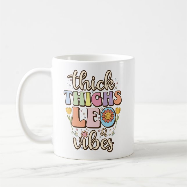 Es liegt daran, dass ich ein Löwe bin, Groovy-Zodi Kaffeetasse (Links)
