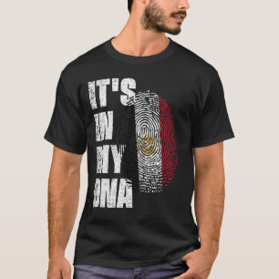 ES LIEGT IN MEINER DNA Ägypten-Flagge T-Shirt
