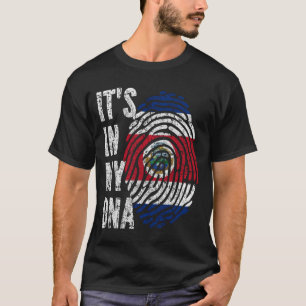 ES LIEGT IN MEINER DNA Costa Rica Flagge Männer Fr T-Shirt