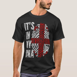ES LIEGT IN MEINER DNA Georgia Flagge Männer Fraue T-Shirt