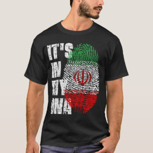 ES LIEGT IN MEINER DNA Iran Flagge Junge Mädchen G T-Shirt