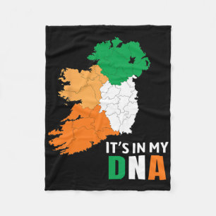Es liegt in meiner DNA Irland Irische Flagge Gesch Fleecedecke