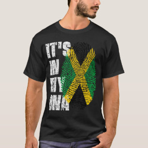 ES LIEGT IN MEINER DNA Jamaika-Flagge Junge Mädche T-Shirt