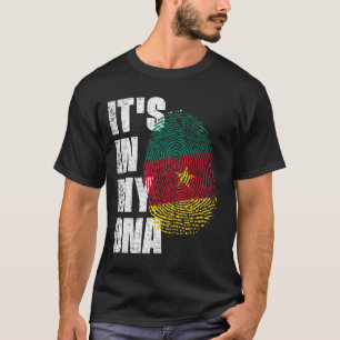 ES LIEGT IN MEINER DNA Kamerun-Flagge T-Shirt