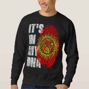 Es liegt in meiner DNA-Kirgisistans-Flagge Kirgisi Sweatshirt