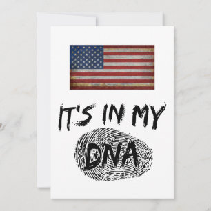ES LIEGT IN MEINER DNA LANDESFLAGGE ANPASSBAR EINLADUNG