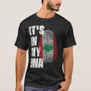 ES LIEGT IN MEINER DNA Libanon-Flagge T-Shirt