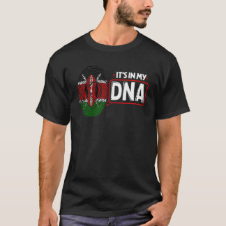 Es liegt in meiner DNA Nationale Flagge Kenianisch T-Shirt