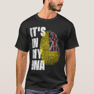 ES LIEGT IN MEINER DNA Niue-Flagge T-Shirt