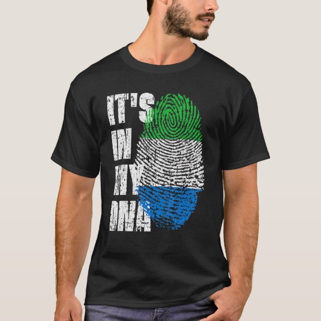 Es liegt in meiner DNA-Sierra Leone-Flagge Sierra  T-Shirt (Vorderseite)