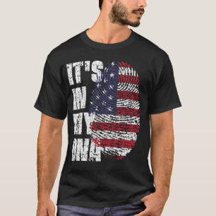 ES LIEGT IN MEINER DNA USA-Flagge Jungen Mädchen G T-Shirt