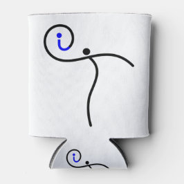 es Logo, 01 Schwarz/Blau. Dosenkühler