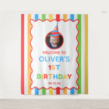 Es macht Spaß, ein 1. Geburtstags-Foto-Hintergrund